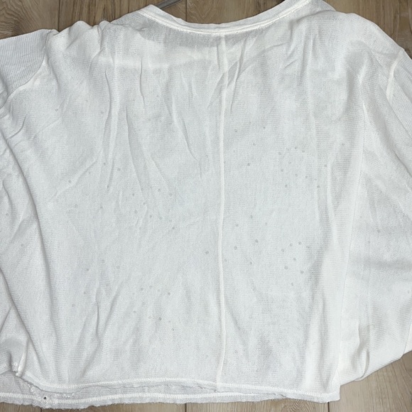 Free People Palm Tree Dreams Top Ivory Size M - Picture 7 of 7